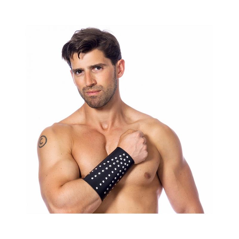 Leather Spiked Grip – Bracelet de Force en Cuir avec Clous