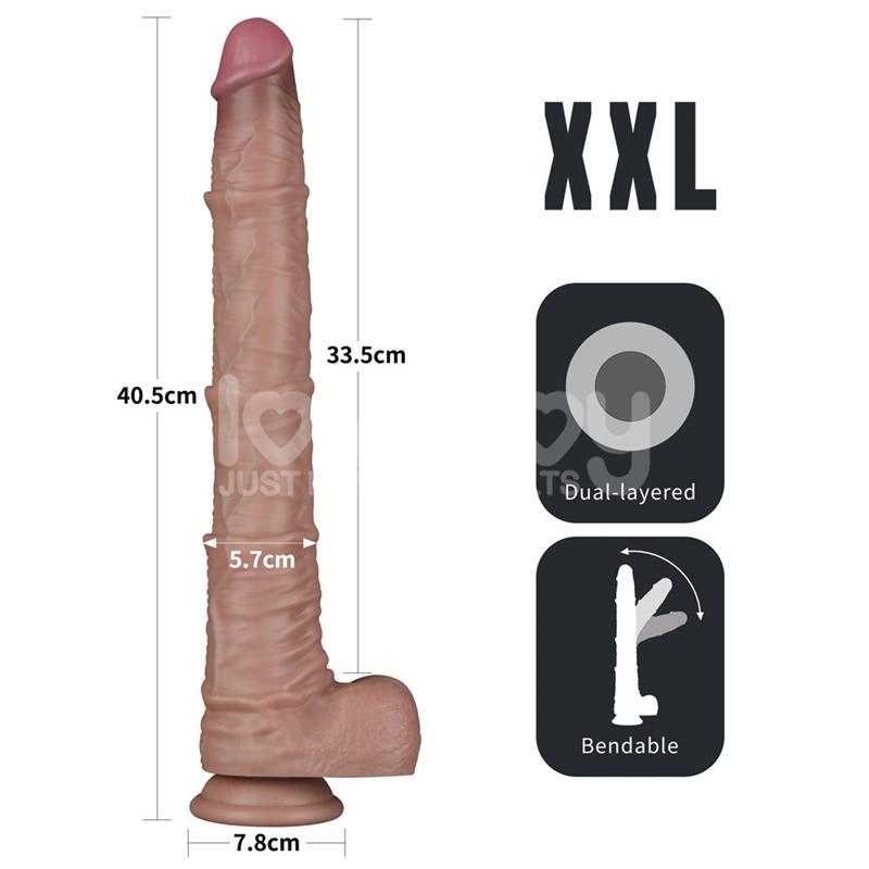 LE TITAN FLEX XXL – Dildo Silicone Articulable 40 cm