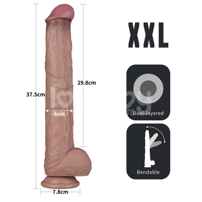LE TITAN FLEX MID – Dildo Silicone Articulable 36 cm