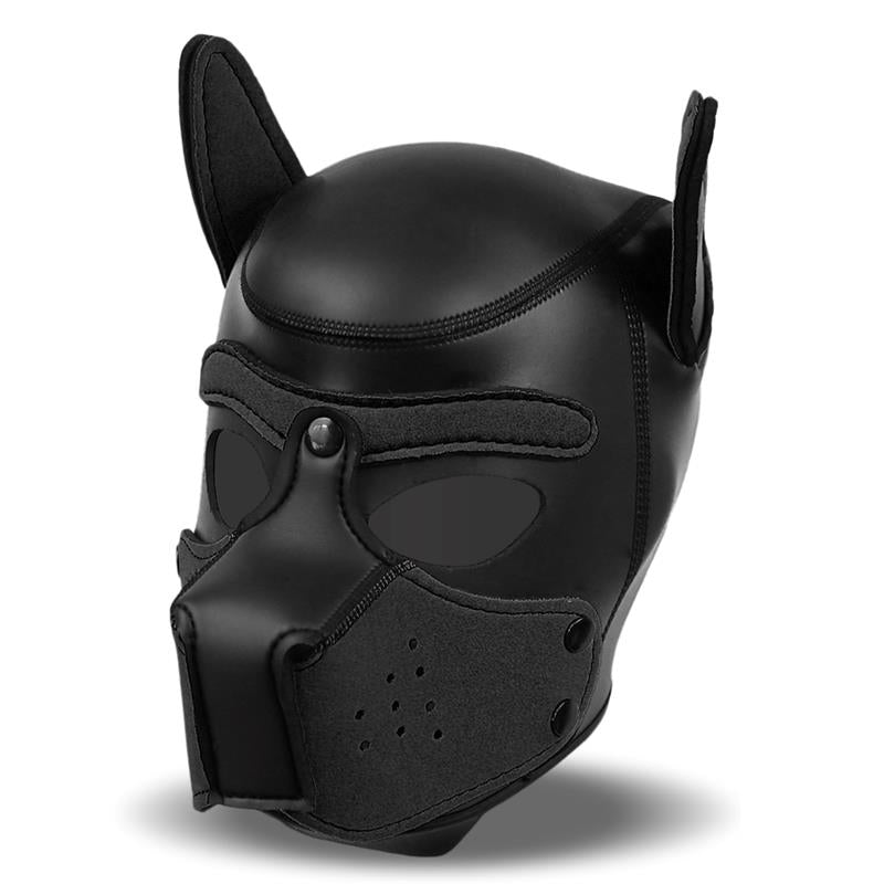 Hound Mask – Masque de Chien en Néoprène avec Museau Amovible