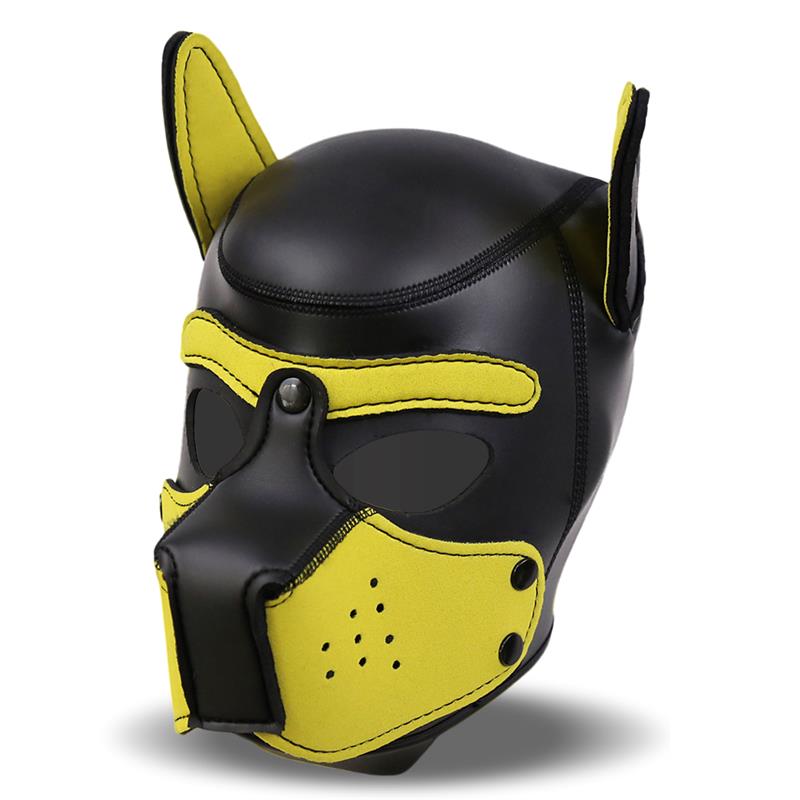 Hound Mask – Masque de Chien en Néoprène avec Museau Amovible