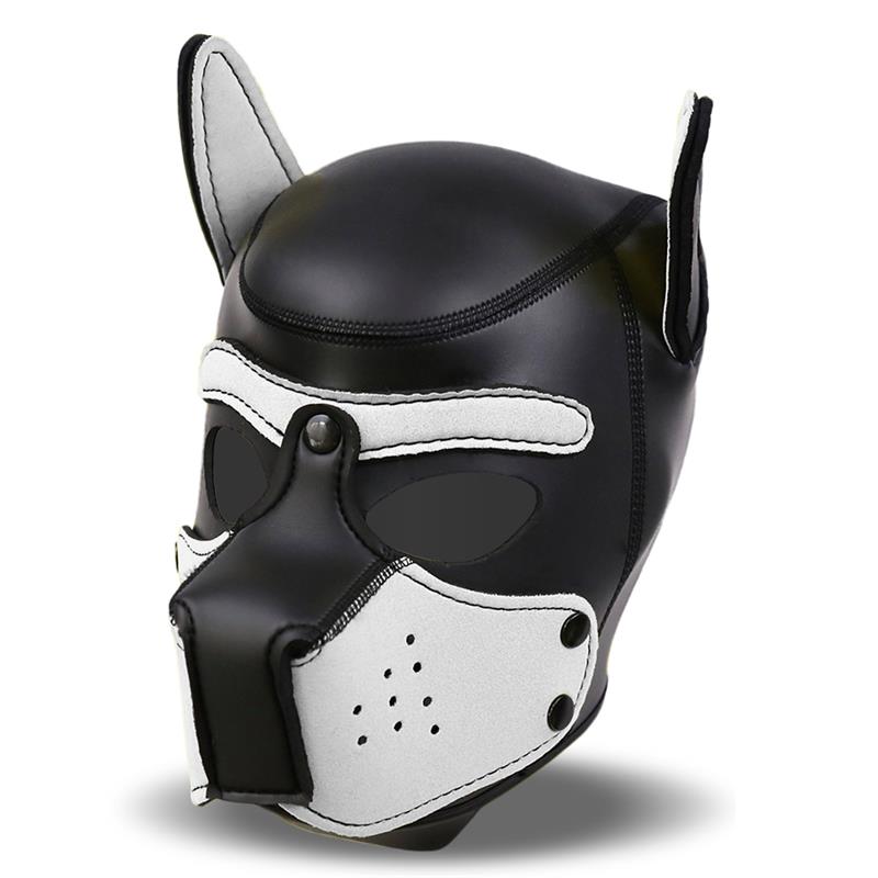 Hound Mask – Masque de Chien en Néoprène avec Museau Amovible