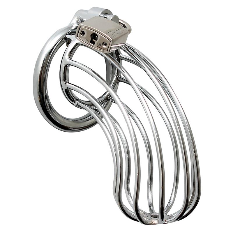 IRON LOCK – Cage de Chasteté en Acier avec Cadenas