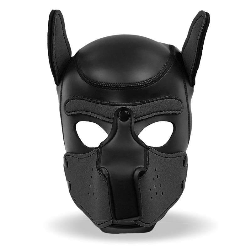 Hound Mask – Masque de Chien en Néoprène avec Museau Amovible