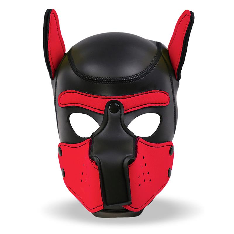 Hound Mask – Masque de Chien en Néoprène avec Museau Amovible