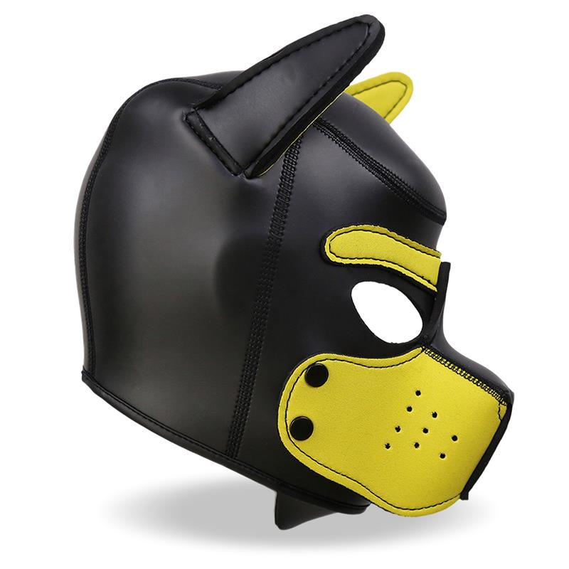 Hound Mask – Masque de Chien en Néoprène avec Museau Amovible