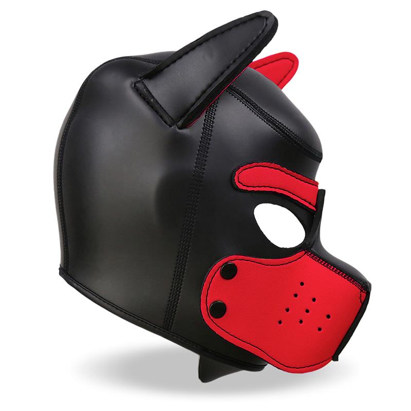 Hound Mask – Masque de Chien en Néoprène avec Museau Amovible
