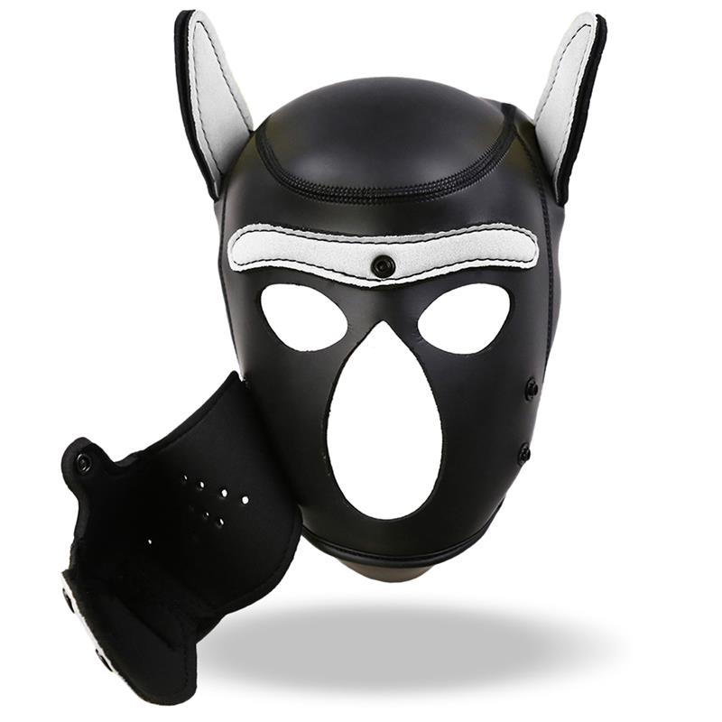 Hound Mask – Masque de Chien en Néoprène avec Museau Amovible